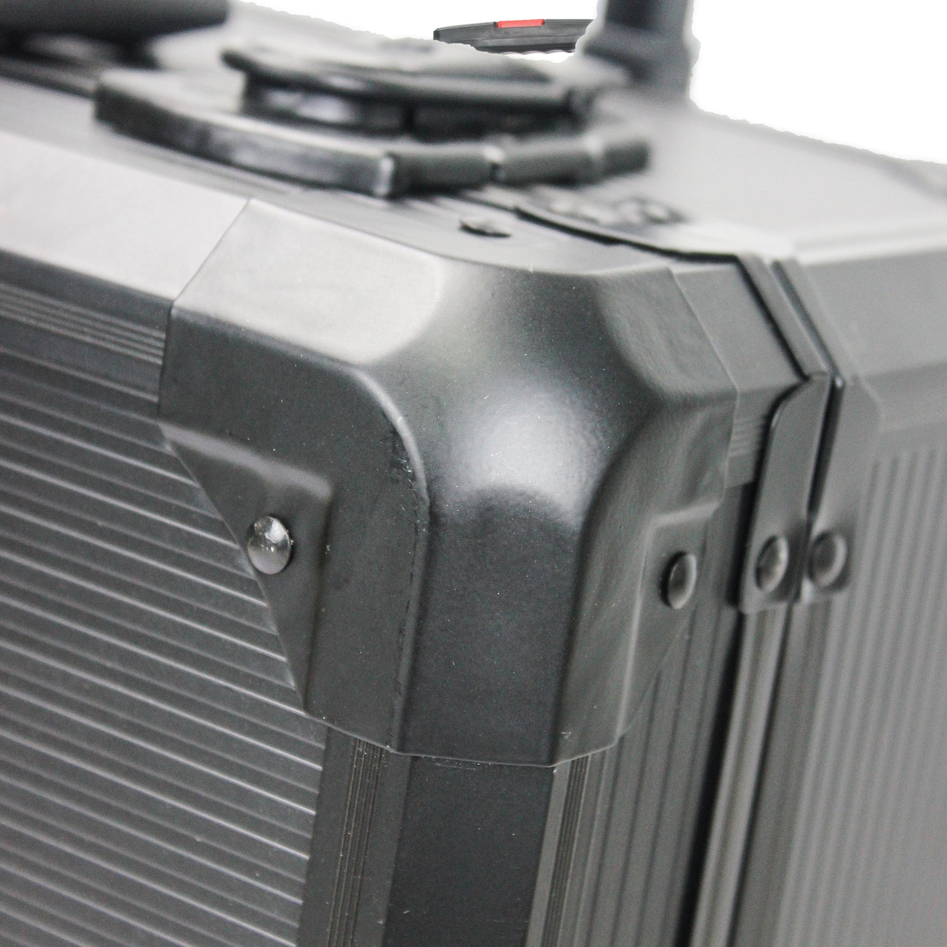 Black Hand Tool Box With 4 Layers Of Toolset And Wheels Black Plastic