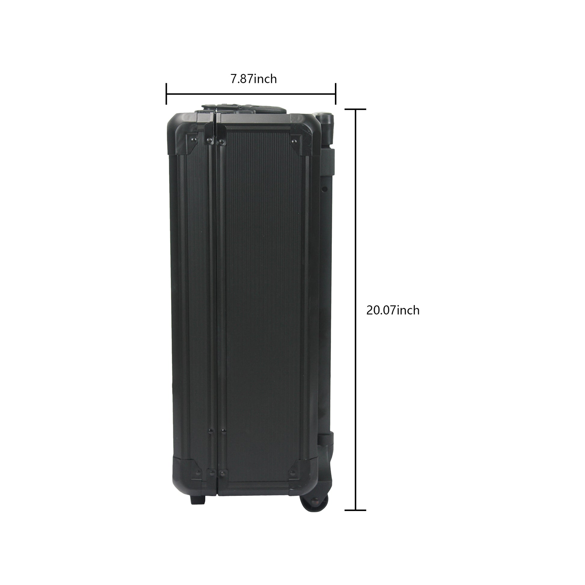 Black Hand Tool Box With 4 Layers Of Toolset And Wheels Black Plastic