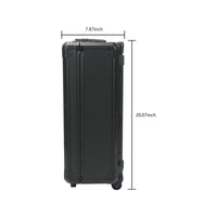 Black Hand Tool Box With 4 Layers Of Toolset And Wheels Black Plastic