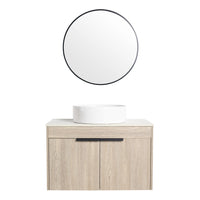 30 " Modern Design Float Bathroom Vanity With Ceramic Basin Set, Wall Mounted White Oak Vanity With Soft Close Door,Kd Packing,Kd Packing,2 Pieces Parcel Top Bab400Mowh White Oak 2 Bathroom Wall Mounted Plywood