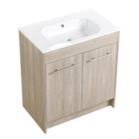 30 Inch Freestanding Bathroom Vanity Kd Packing Bvc04830Weo White Oak 2 Bathroom Freestanding Modern Plywood