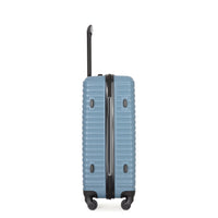 3 Piece Luggage Sets Abs Lightweight Suitcase With Two Hooks, Spinner Wheels, Tsa Lock, 20 24 28 Blue Blue Abs