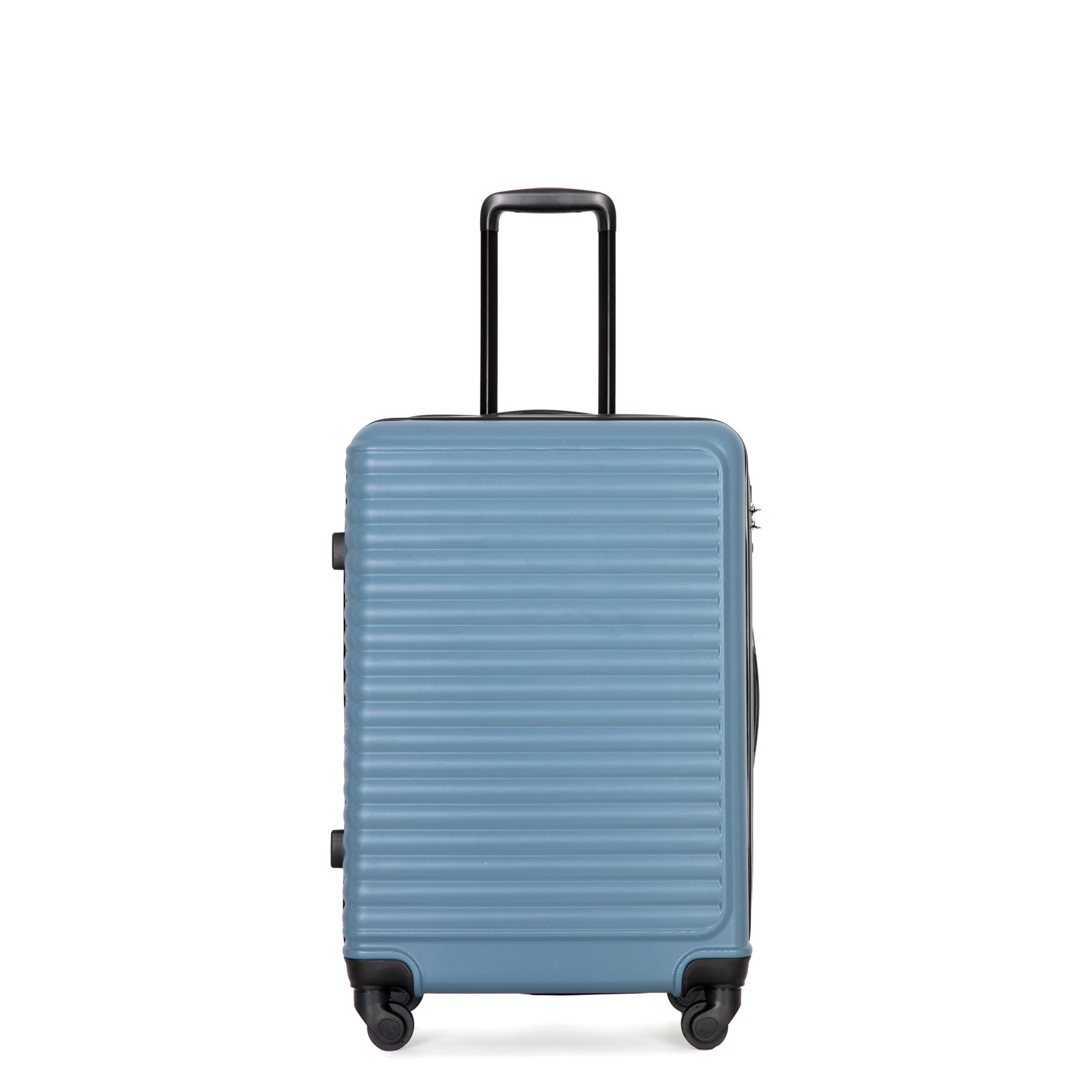 3 Piece Luggage Sets Abs Lightweight Suitcase With Two Hooks, Spinner Wheels, Tsa Lock, 20 24 28 Blue Blue Abs