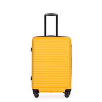 3 Piece Luggage Sets Abs Lightweight Suitcase With Two Hooks, Spinner Wheels, Tsa Lock, 20 24 28 Orange Orange Abs