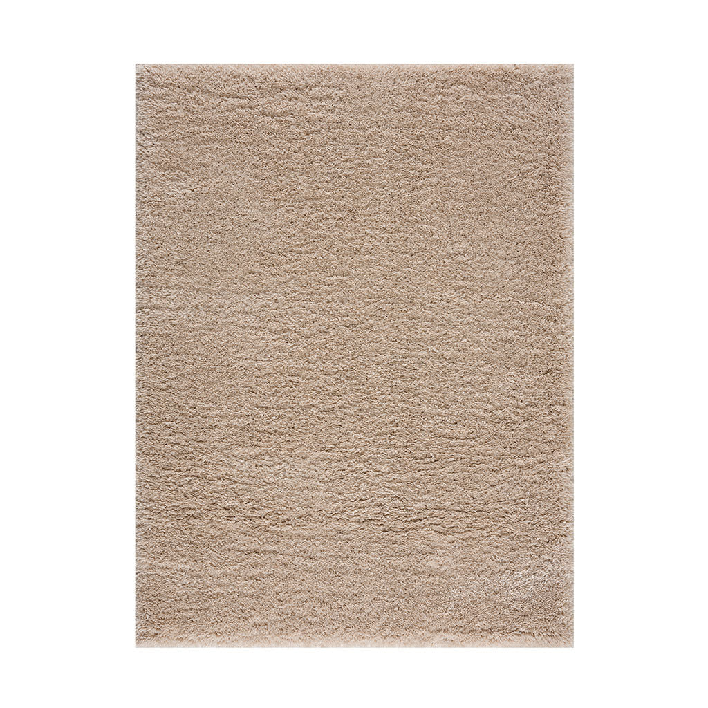 Super Soft Polyester Shag Area Rug Cream Polyester