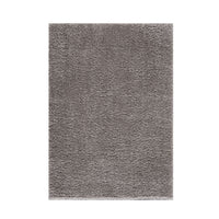 Super Soft Polyester Shag Area Rug Grey Polyester