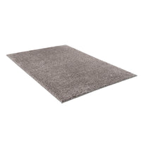 Super Soft Polyester Shag Area Rug Grey Polyester