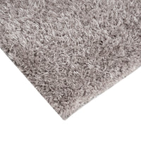 Super Soft Polyester Shag Area Rug Grey Polyester