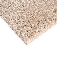 Super Soft Polyester Shag Area Rug Cream Polyester