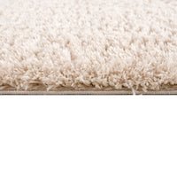 Super Soft Polyester Shag Area Rug Cream Polyester