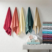 100% Cotton 8 Piece Antimicrobial Towel Set Natural Cotton