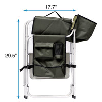 Set Of 3, Folding Outdoor Table And Chairs Set For Indoor, Outdoor Camping, Picnics, Beach,Backyard, Bbq, Party, Patio, Black Green Black Aluminum