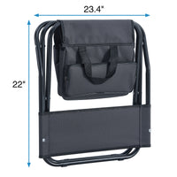 Set Of 3, Folding Outdoor Table And Chairs Set For Indoor, Outdoor Camping, Picnics, Beach,Backyard, Bbq, Party, Patio, Black Gray Black Aluminum