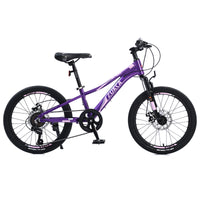 Mountain Bike For Girls And Boys Mountain 20 Inch Shimano 7 Speed Bike Cycling Purple Garden & Outdoor Aluminium Alloy