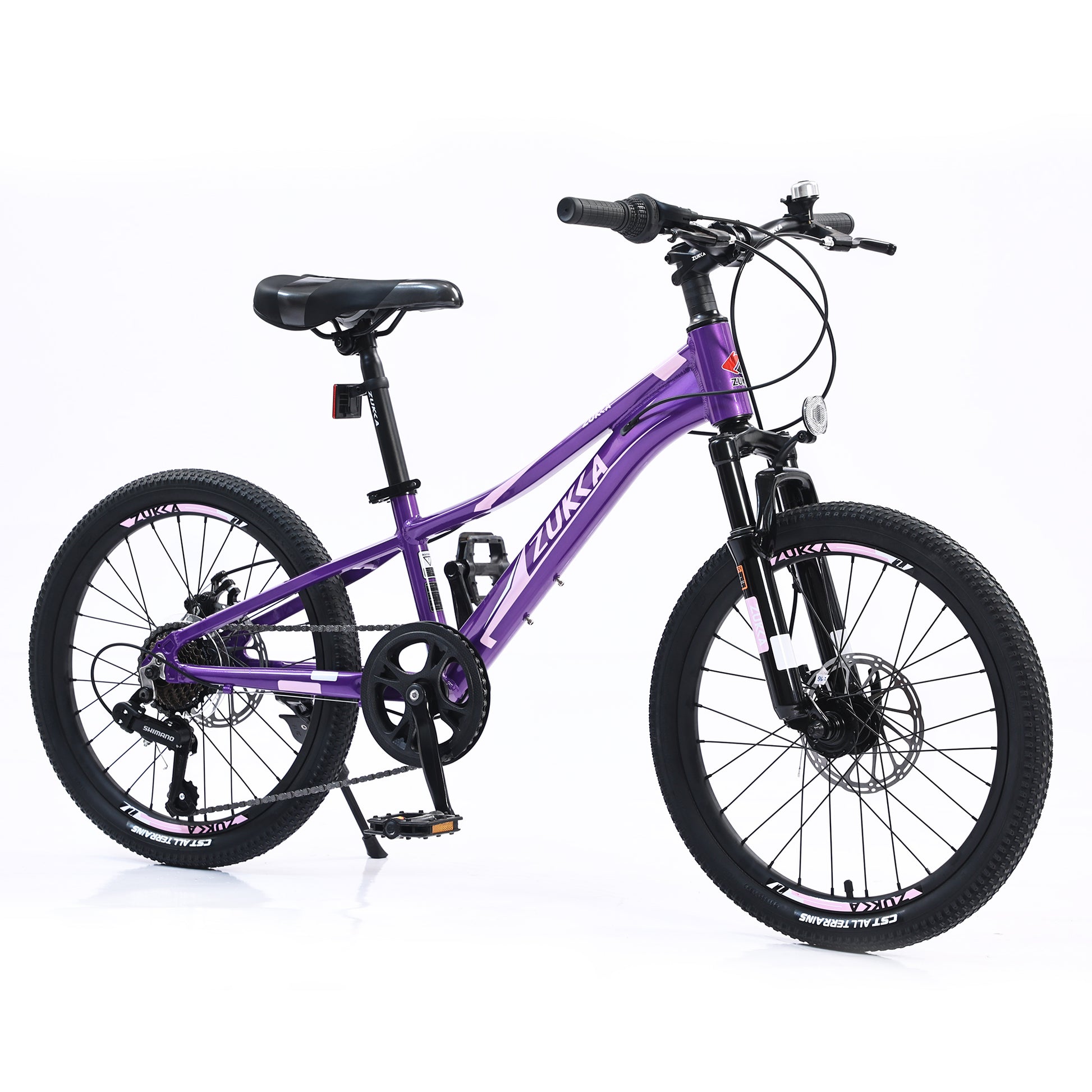 Mountain Bike For Girls And Boys Mountain 20 Inch Shimano 7 Speed Bike Cycling Purple Garden & Outdoor Aluminium Alloy