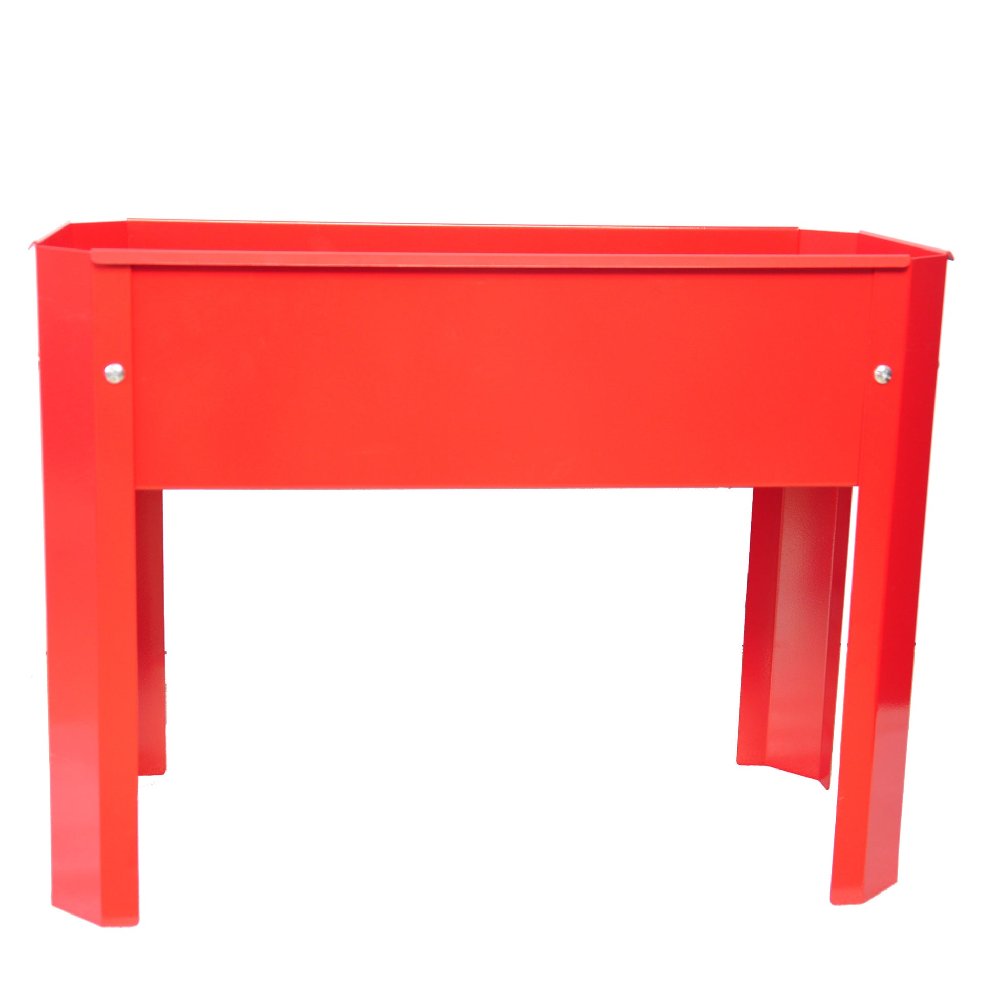 Mini Elevated Garden Bed, Metal Elevated Outdoor Flowerpot Box, Suitable For Backyard And Terrace, Large Flowerpot, Suitable For Vegetable And Flower Red Steel