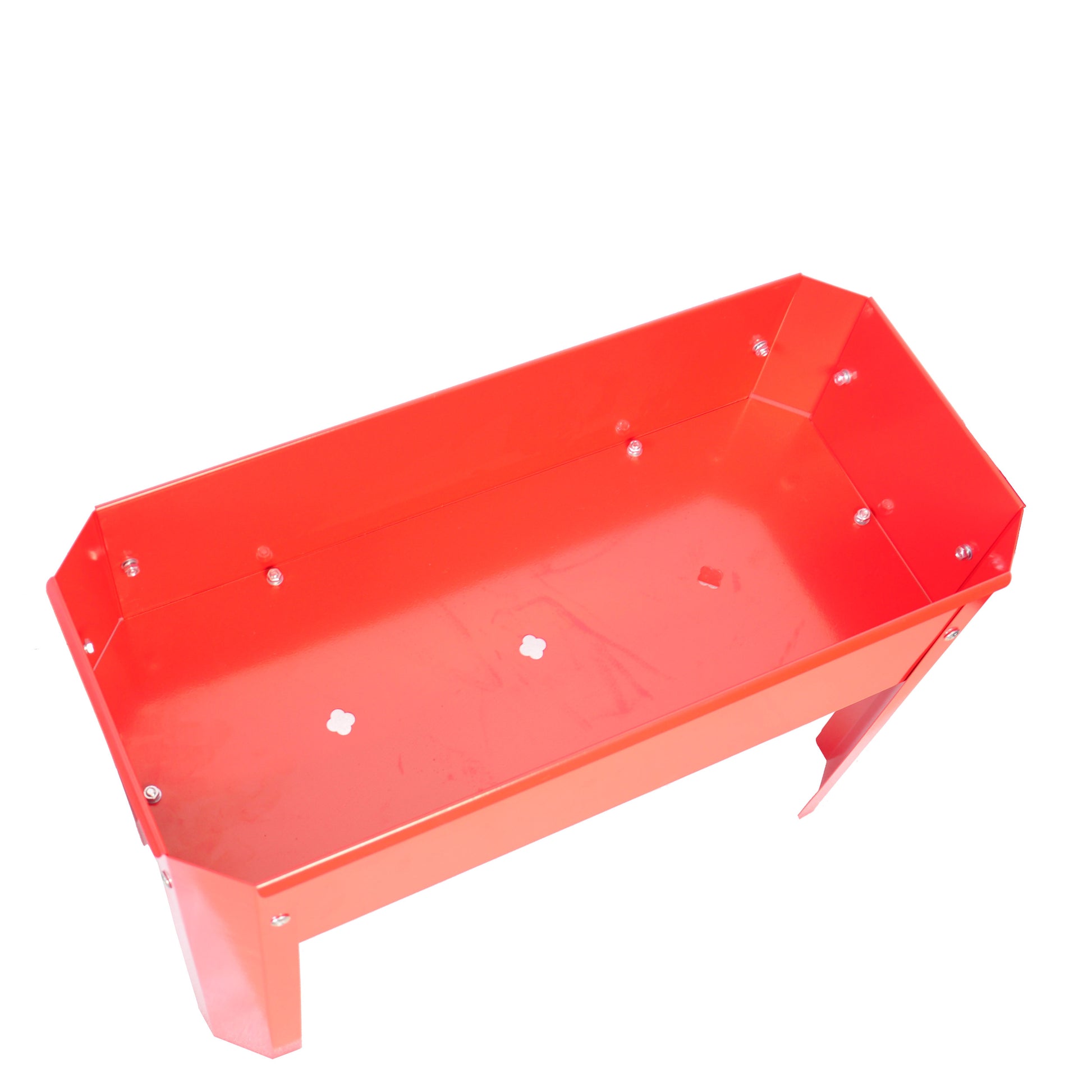 Mini Elevated Garden Bed, Metal Elevated Outdoor Flowerpot Box, Suitable For Backyard And Terrace, Large Flowerpot, Suitable For Vegetable And Flower Red Steel