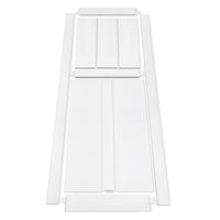 36" X 84" "T" Style Real Primed Door Slab 6.6Ft Barn Door Sliding Hardware Adjustable Floor Guider Pull Handle, Diy Unfinished Paneled Door, Modern Interior Barn Door, Moisture Proof White Mdf