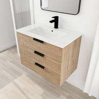 30 Inch Bathroom Vanity With Top G Bvb01430Limo Grb3020Mowh 3 Imitative Oak Plywood