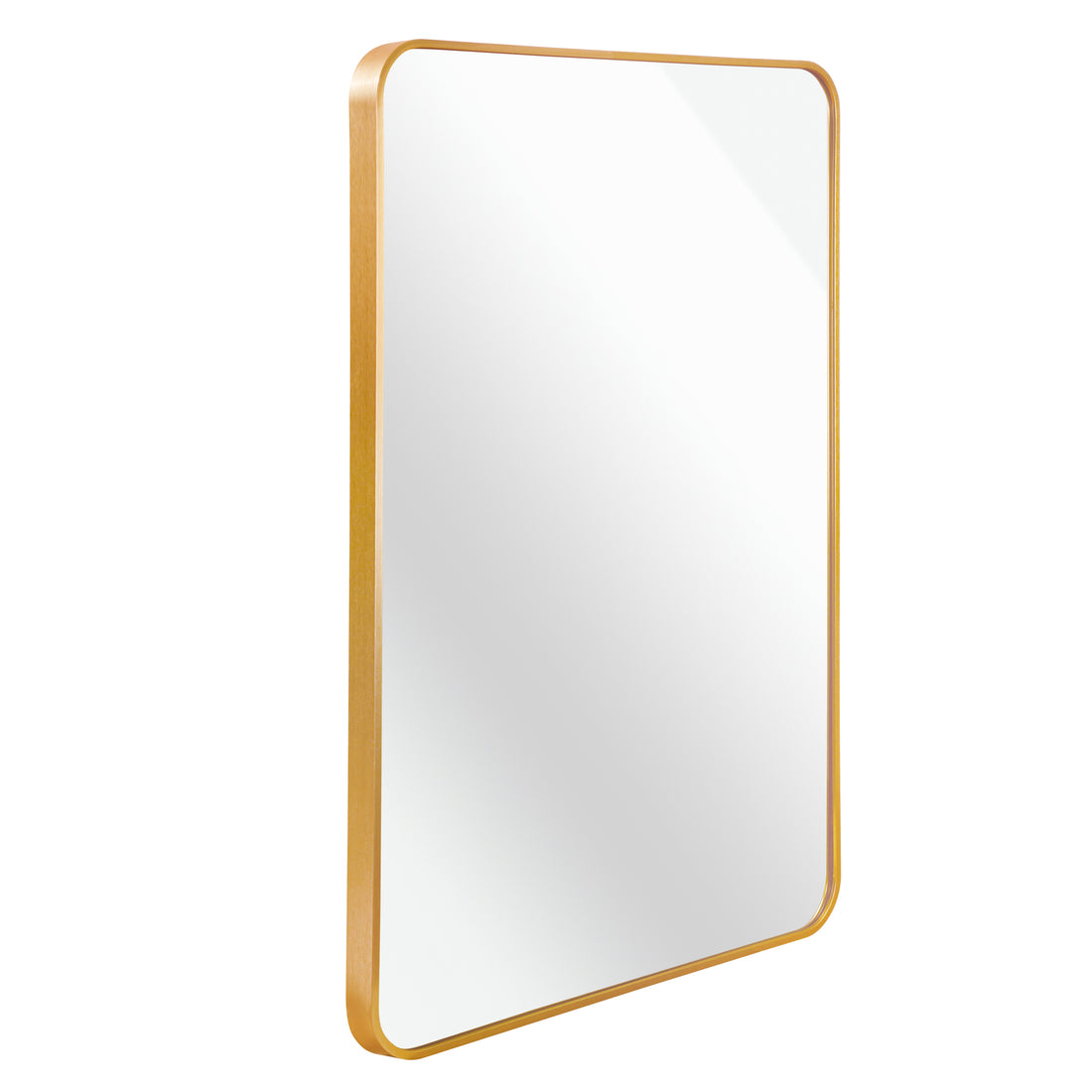 Gold 24 "X36" Rectangular Bathroom Wall Mirror Gold Classic,Modern Mdf Glass Aluminium