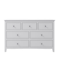 7 Drawers Solid Wood Dresser In White Old Sku:Wf283151Aak White Solid Wood