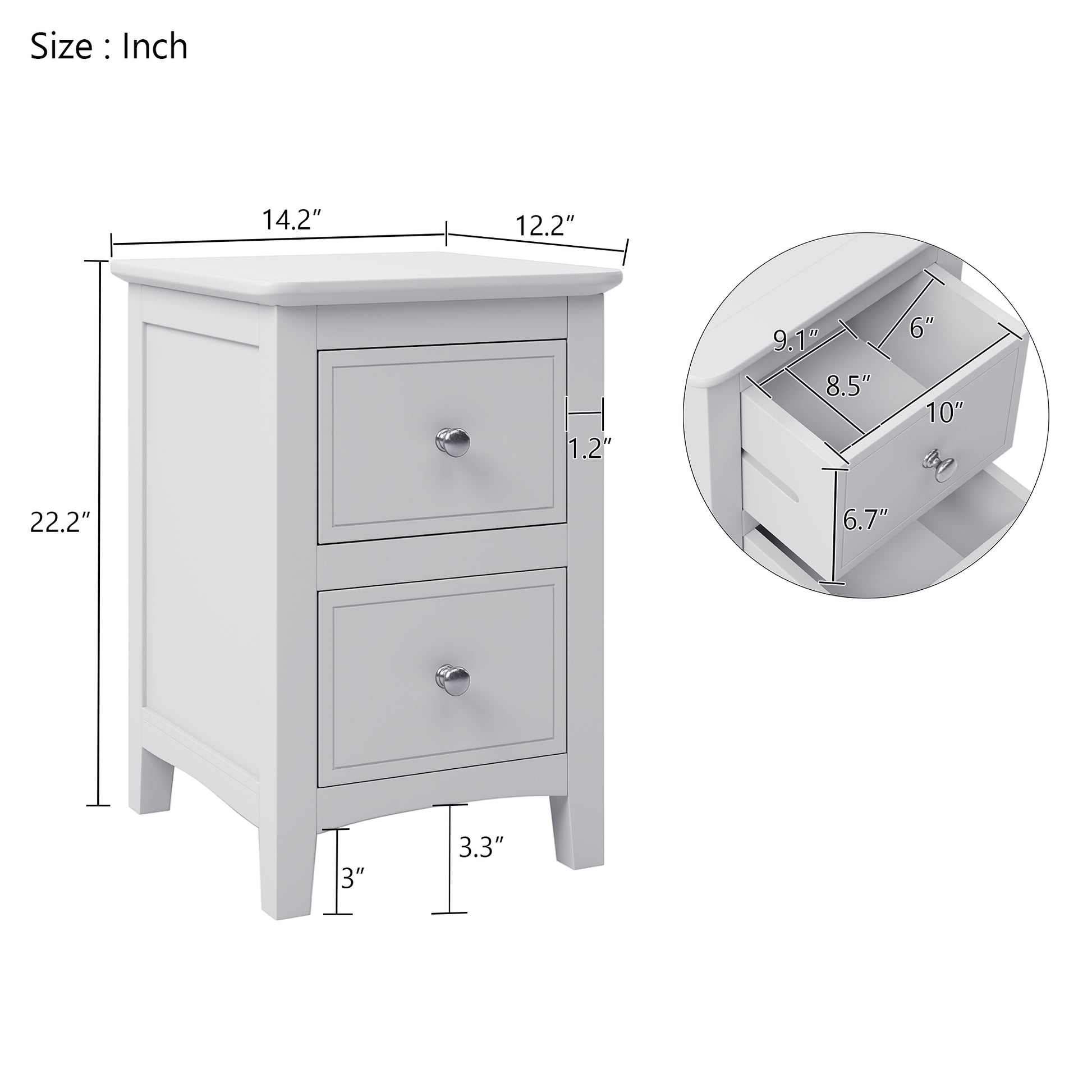 White Solid Wood 5 Pieces Full Bedroom Sets Bed Nightstand*2 Chest Dresser Old Sku:Bs515100Aak Full White 5 Piece Set Solid Wood