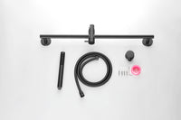 Eco Performance Handheld Shower With 28 Inch Slide Bar And 59 Inch Hose Matte Black Stainless Steel