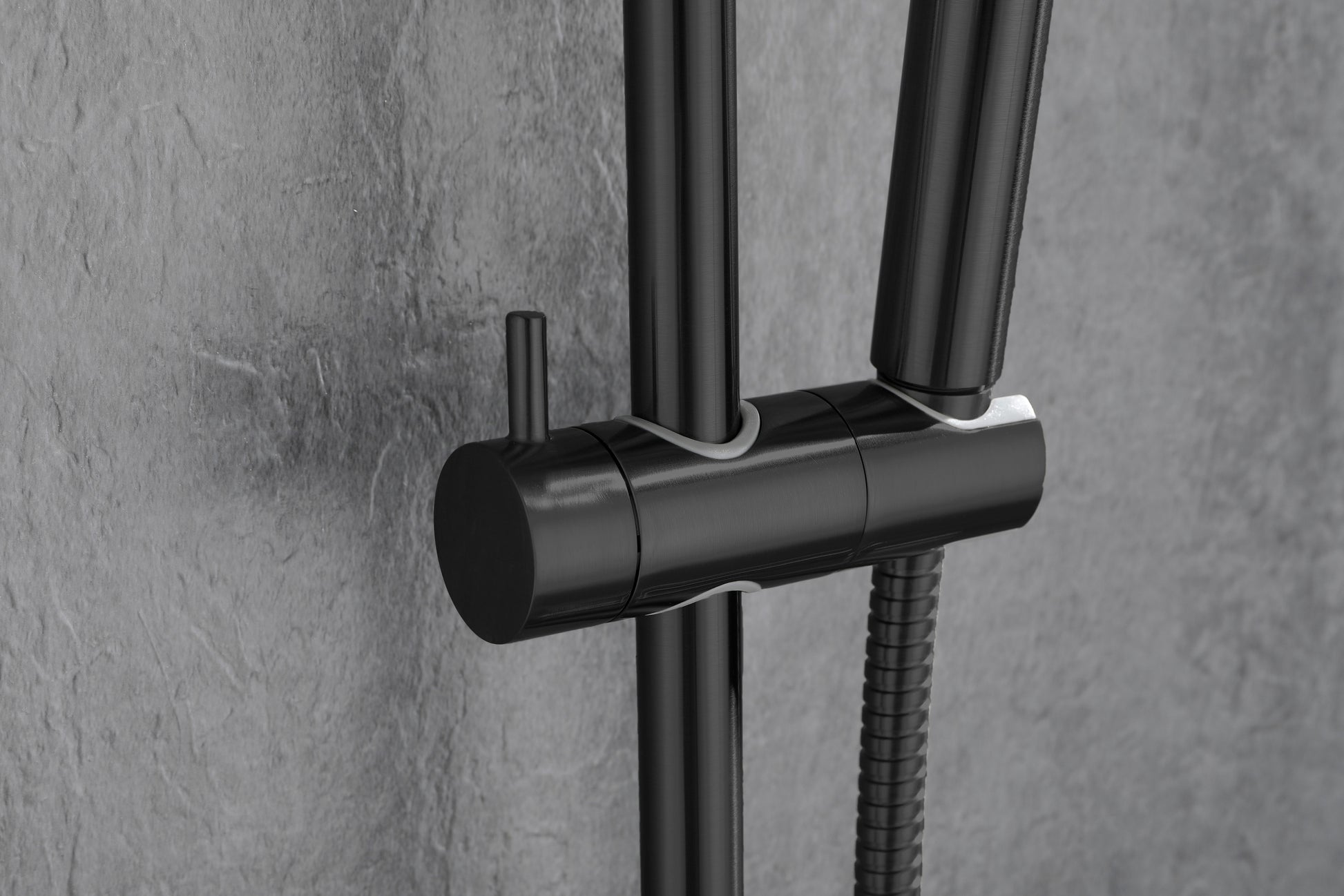 Eco Performance Handheld Shower With 28 Inch Slide Bar And 59 Inch Hose Matte Black Stainless Steel
