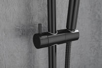 Eco Performance Handheld Shower With 28 Inch Slide Bar And 59 Inch Hose Matte Black Stainless Steel
