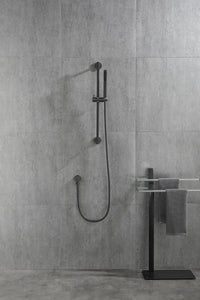 Eco Performance Handheld Shower With 28 Inch Slide Bar And 59 Inch Hose Matte Black Stainless Steel