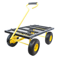 Wagon Cart Garden Cart Trucks Make It Easier To Transport Firewood Black Metal