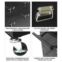 High Capacity Rolling Tool Chest With Wheels And Drawers, 6 Drawer Tool Storage Cabinet Black Black Steel