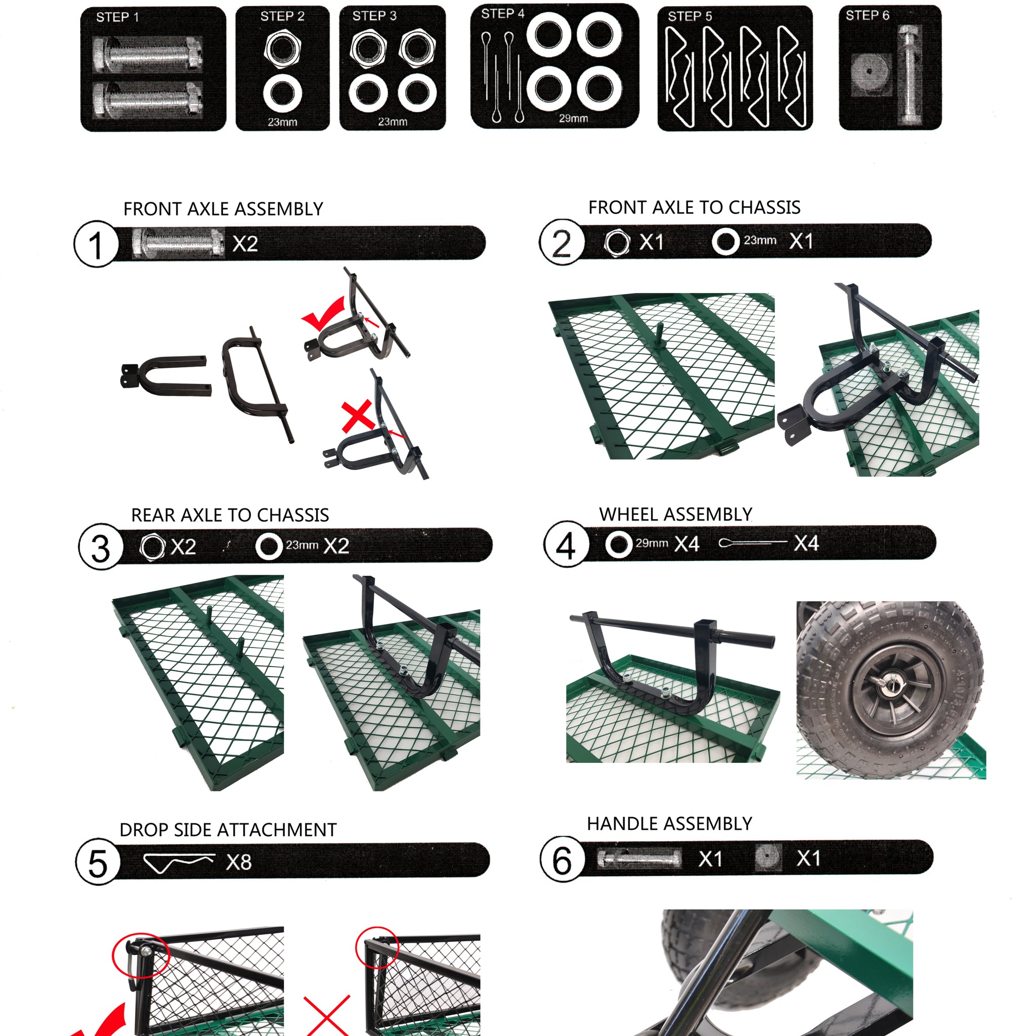 Wagon Cart Garden Cart Trucks Make It Easier To Transport Firewood Green Garden & Outdoor Metal