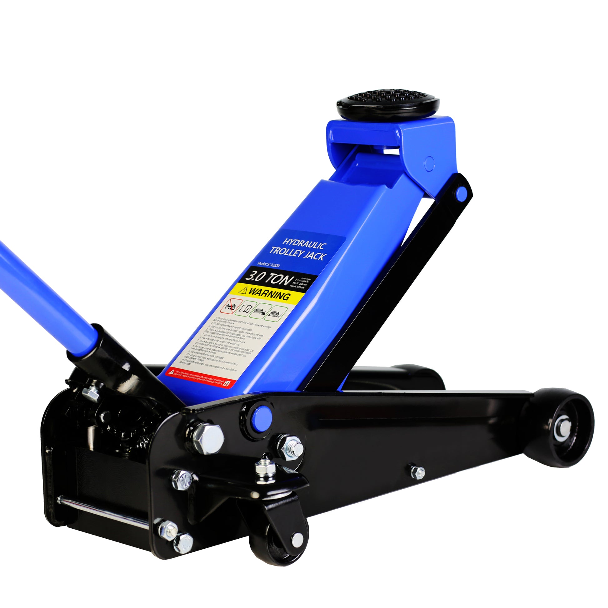 Hydraulic Trolley Low Profile And Steel Racing 3Ton 6,000 Lb Capacity, Floor Jack With Piston Quick Lift Single Pump, Blue Lifting Range 5.1" 20" Black Blue Steel