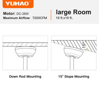 Mordern Farmhouse 62 In Black Ceiling Fan With Smart App And Remote Control Black Plywood