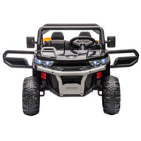 24V Ride On Truck 2 Seater Ride On Utv With 2X200W Motor Ride On Dump Truck With Dump Bed Shovel Ride On Car With Remote Control Electric Vehicle With Non Slip Tyre For Boys Girls Black Plastic