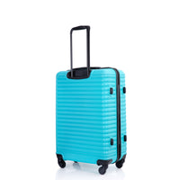 3 Piece Luggage Sets Abs Lightweight Suitcase With Two Hooks, Spinner Wheels, Tsa Lock, 20 24 28 Turquoise Turquoise Abs