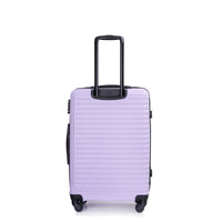 3 Piece Luggage Sets Abs Lightweight Suitcase With Two Hooks, Spinner Wheels, Tsa Lock, 20 24 28 Lavender Purple Lavender Purple Abs