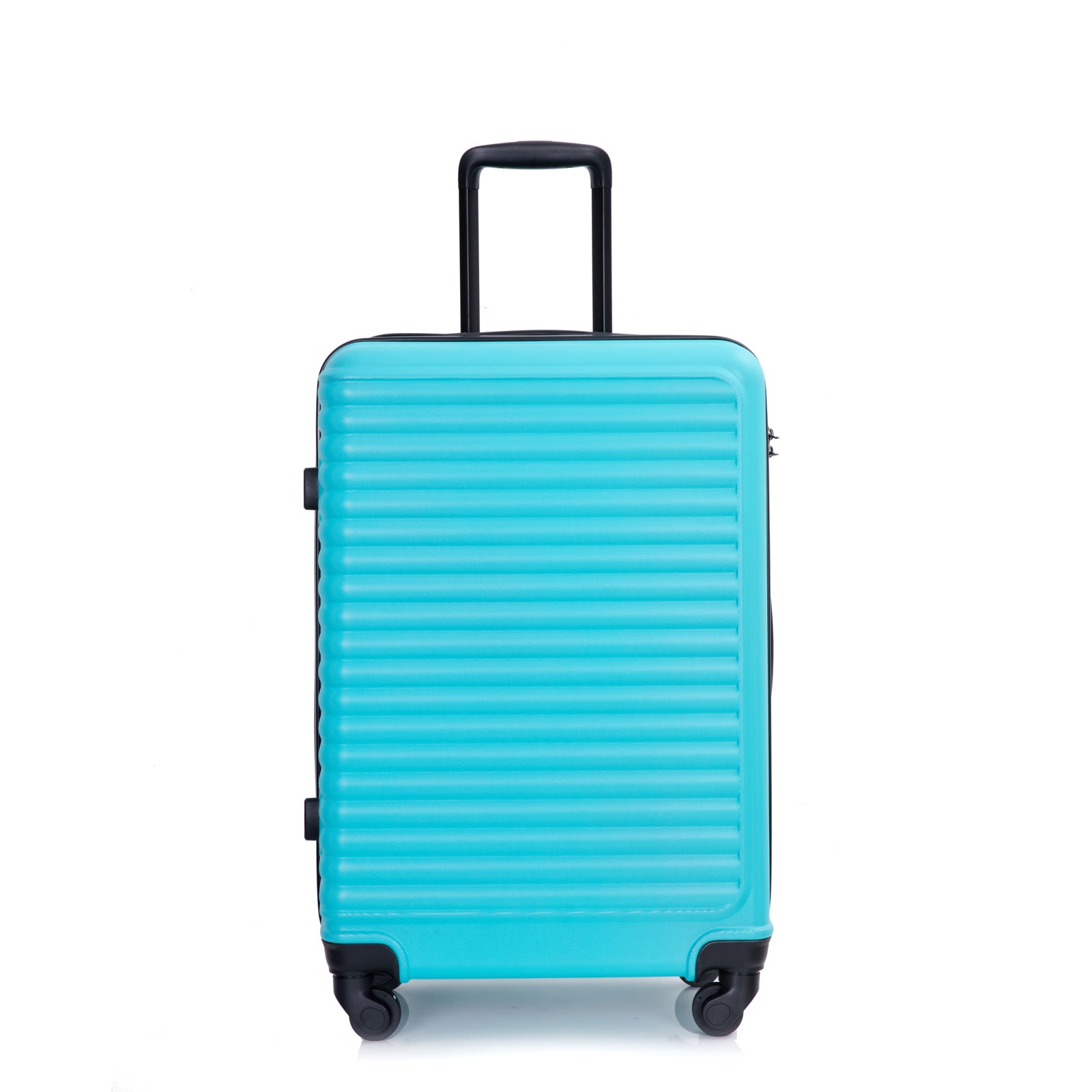 3 Piece Luggage Sets Abs Lightweight Suitcase With Two Hooks, Spinner Wheels, Tsa Lock, 20 24 28 Turquoise Turquoise Abs