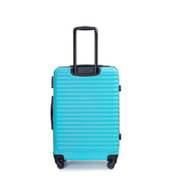 3 Piece Luggage Sets Abs Lightweight Suitcase With Two Hooks, Spinner Wheels, Tsa Lock, 20 24 28 Turquoise Turquoise Abs