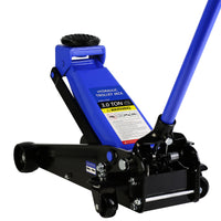 Hydraulic Trolley Low Profile And Steel Racing 3Ton 6,000 Lb Capacity, Floor Jack With Piston Quick Lift Single Pump, Blue Lifting Range 5.1" 20" Black Blue Steel