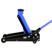 Hydraulic Trolley Low Profile And Steel Racing 3Ton 6,000 Lb Capacity, Floor Jack With Piston Quick Lift Single Pump, Blue Lifting Range 5.1" 20" Black Blue Steel