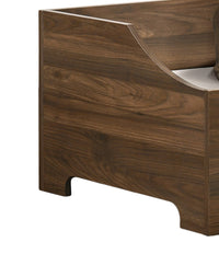 Gibson 36" Brown Alder Wood Finish 36" Wide Modern Comfy Pet Bed With Cushion Brown Particle Board