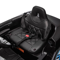 Licensed Bmw I4,12V Kids Ride On Car 2.4G W Parents Remote Control,Electric Car For Kids,Three Speed Adjustable,Power Display, Usb,Mp3 ,Bluetooth,Led Light,Two Point Safety Belt,Story Black Plastic Indoor & Outdoor Use