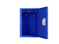 24" H Locker Storage Cabinet, Metal Locker Storage Cabinet With 1 Doors, Small Metal Locker,Lockable Storage Cabinet,For Employees,Office,Kids Locker Assembly Required Elegant Bule Blue Steel