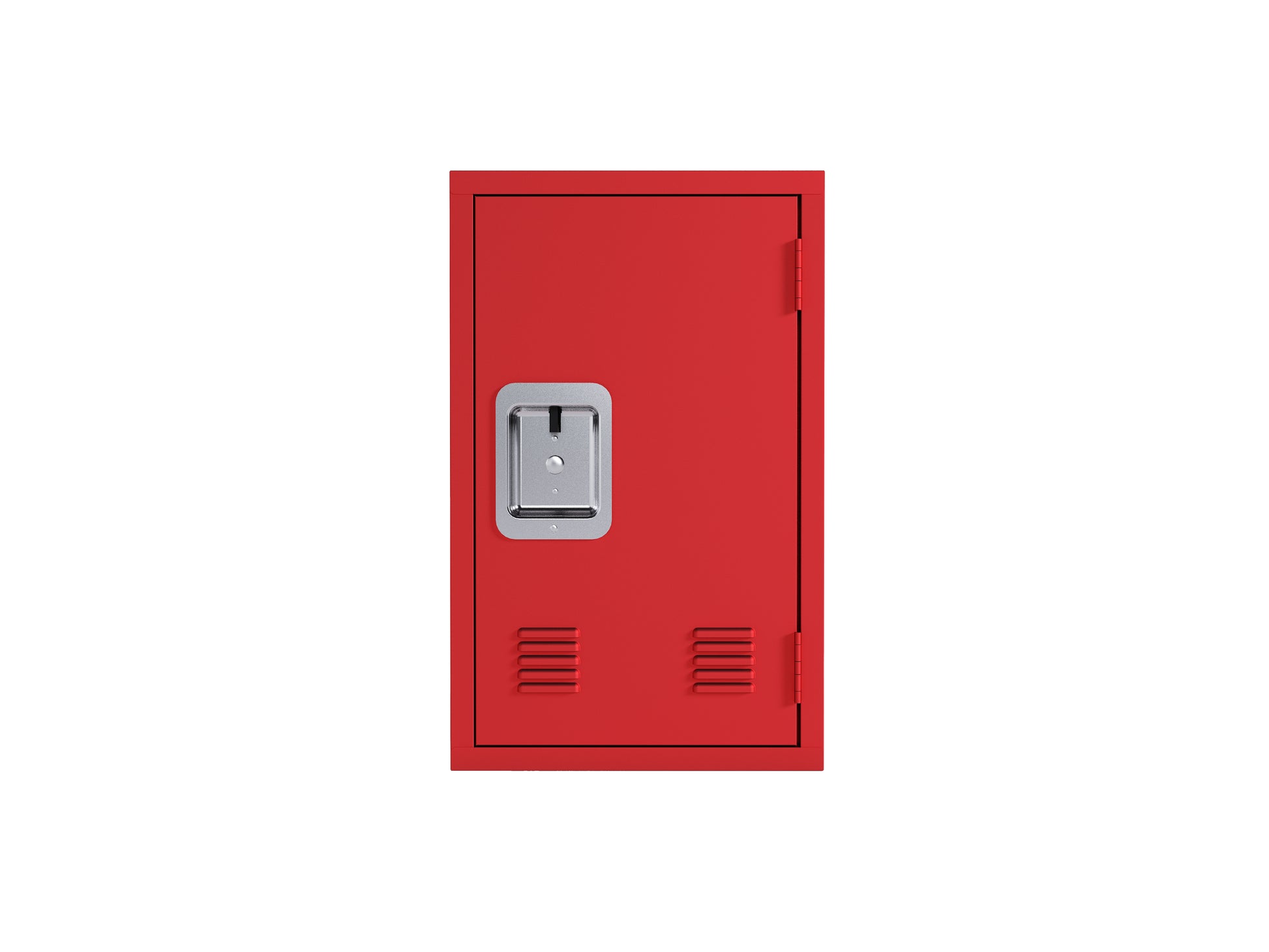 24" H Locker Storage Cabinet, Metal Locker Storage Cabinet With 1 Doors, Small Metal Locker,Lockable Storage Cabinet,For Employees,Office,Kids Locker Assembly Required Elegant Red Red Steel