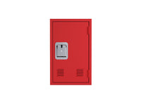 24" H Locker Storage Cabinet, Metal Locker Storage Cabinet With 1 Doors, Small Metal Locker,Lockable Storage Cabinet,For Employees,Office,Kids Locker Assembly Required Elegant Red Red Steel