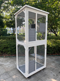 Xpt016 Outdoor Indoor Cat Pet Climbing Rack Play Cage Ly Big Space Natural Solid Wood