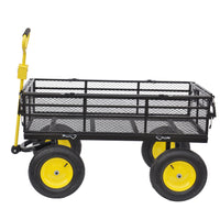 Big Wagon Cart Garden Cart Trucks Make It Easier To Transport Firewood Yellow Blackb Black Garden & Outdoor Iron