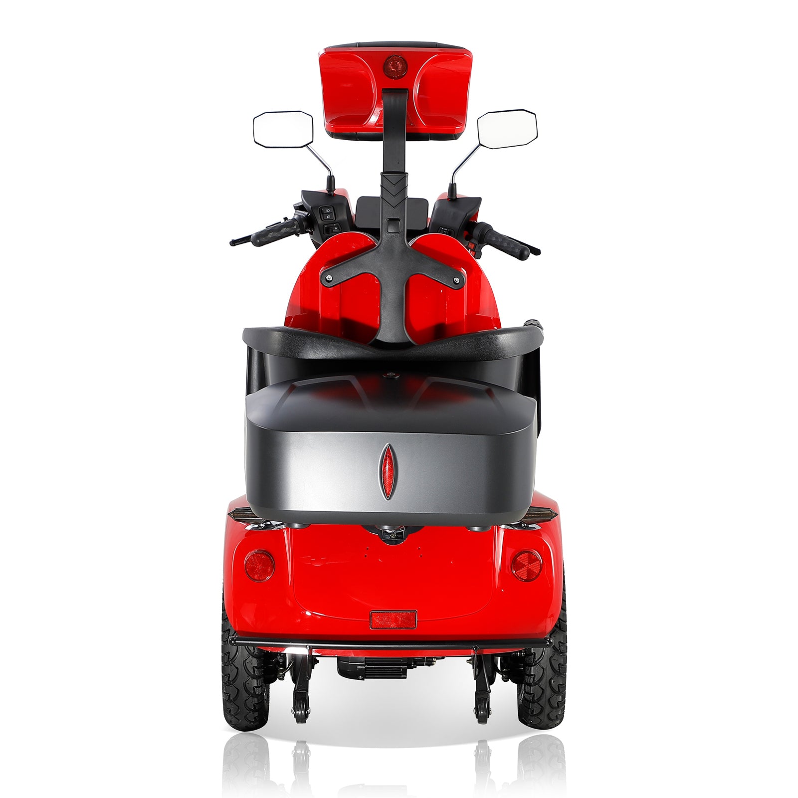 Fastest Mobility Scooter With Four Wheels For Adults & Seniors, Red 800W Red Abs Pc